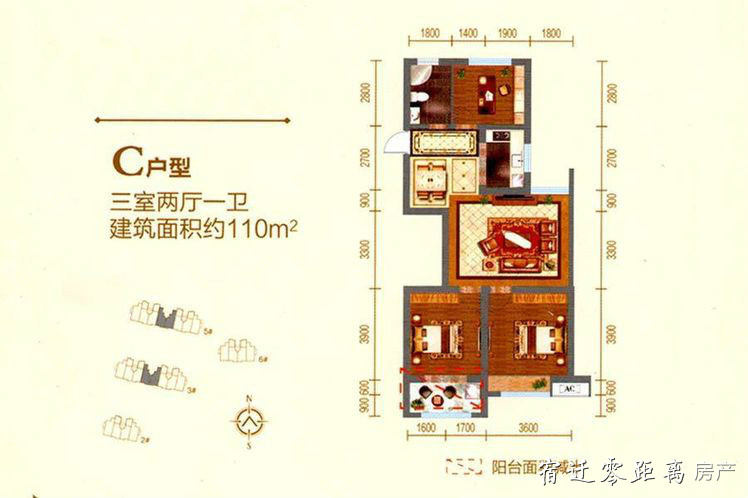 美林·尚东一号户型图_宿迁零距离